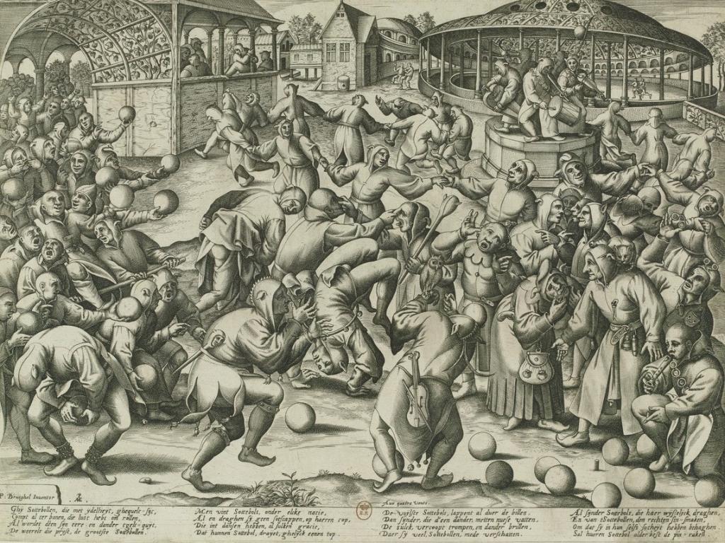 La fête des fous, estampe de PieterVan Der Heyden