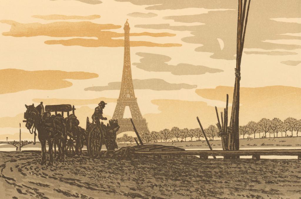 Henri Rivière, “Les 36 vues de la Tour Eiffel”, planche 31, 1902.